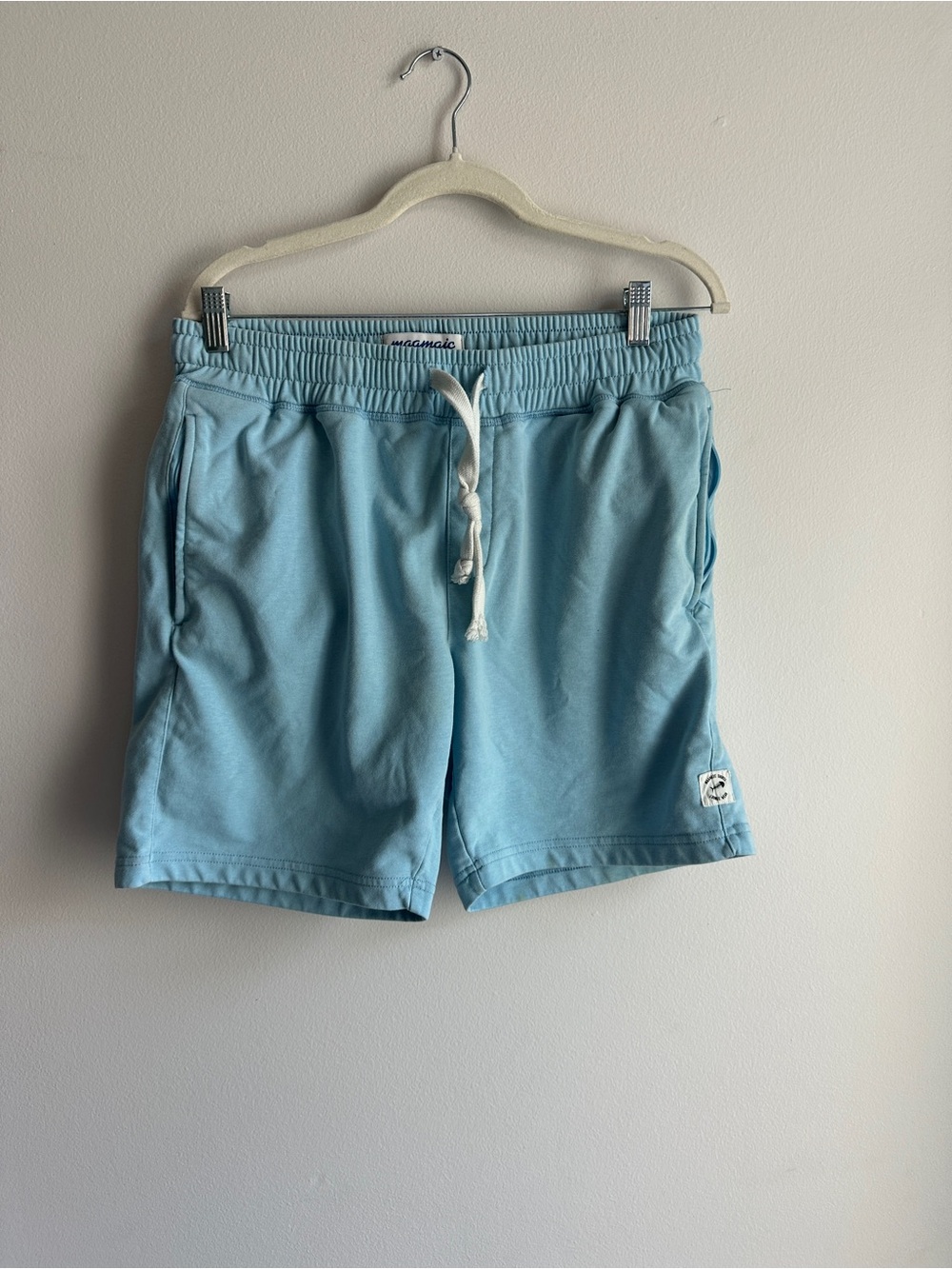 Light Blue Men's Drawstring Casual Shorts